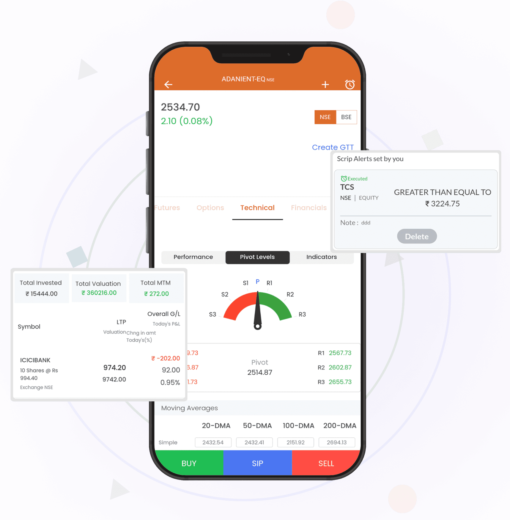 Mobile App trading zone image